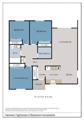 Floor Plan  3 Bedroom