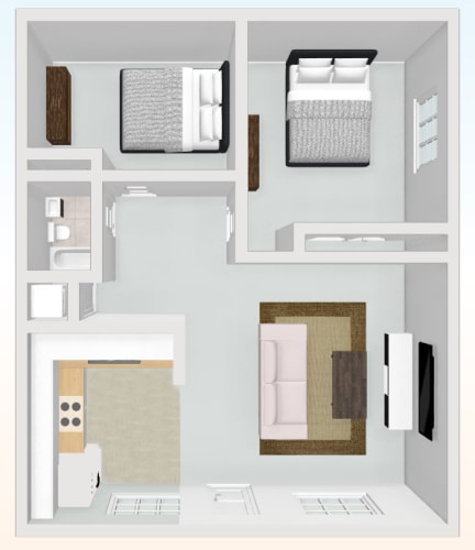 Floor Plan  Two Bedroom A