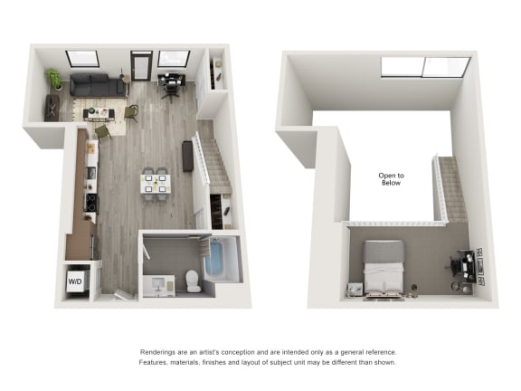 Floor Plan  4th and J San Diego, CA S8 Combined Floor Plan 880 SF