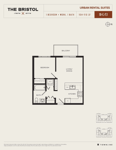 Floor Plan  1B-E/E1