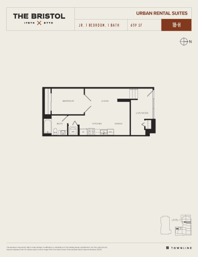 Floor Plan  1B-H