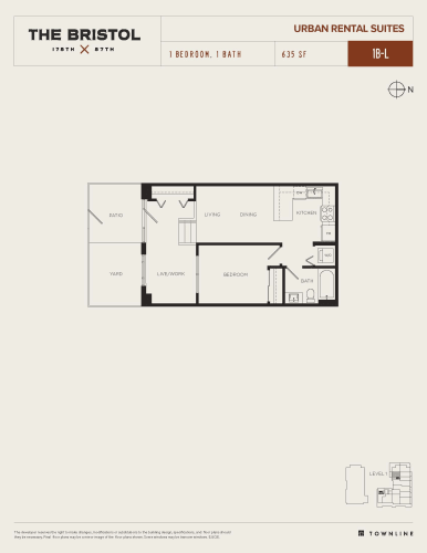 Floor Plan  1B-L