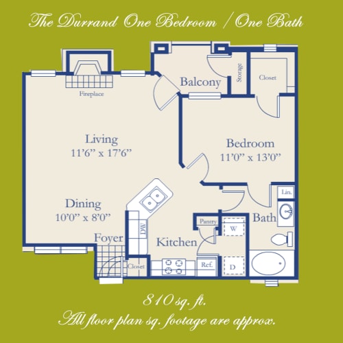 Floor Plan  A2A "The Durrand" *All Inclusive*