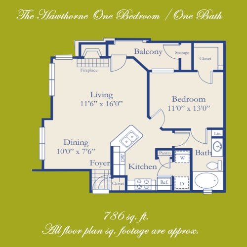 Floor Plan  A2 "The Hawthorn"     *All Inclusive*