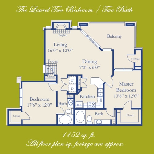 Floor Plan  B2 "The Laurel" *All Inclusive*