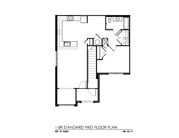 Floor Plan  One Bedroom