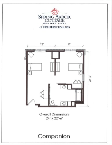 Floor Plan  Companion Floor Plan at Spring Arbor Cottage of Fredericksburg in Fredericksburg, VA