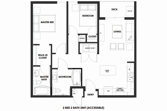 Floor Plan  2BR/2BA 45% AMI ADA Millcreek Station