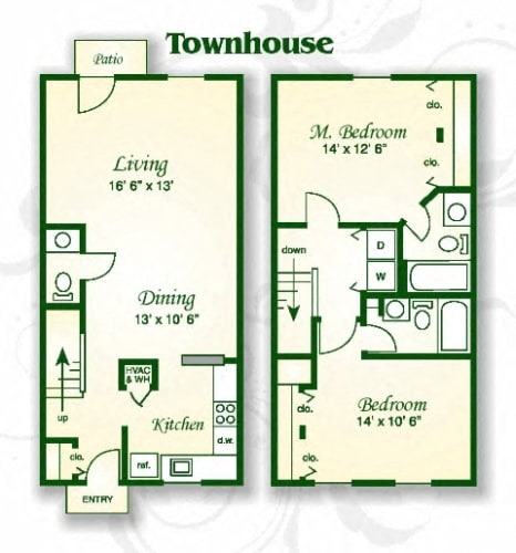 Floor Plan  The Manteo Townhouse