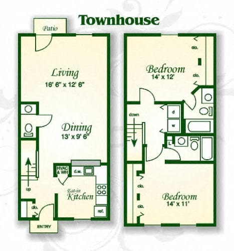 Floor Plan  The Manteo Townhouse EIK
