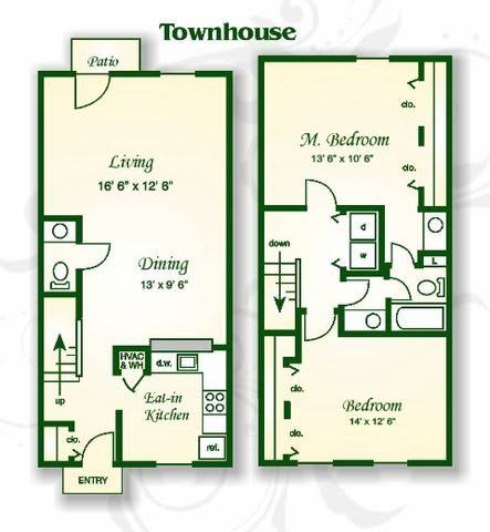 Floor Plan  The Charlotte Townhouse EIK