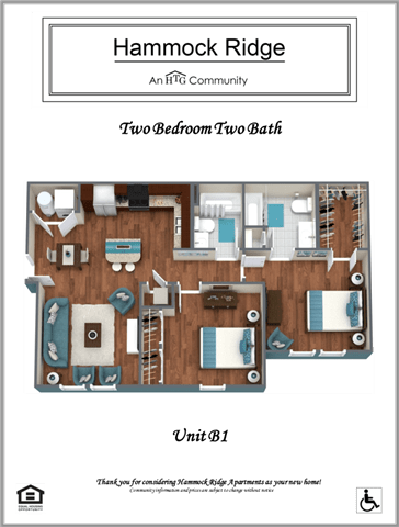 Floor Plan  2 Bedroom