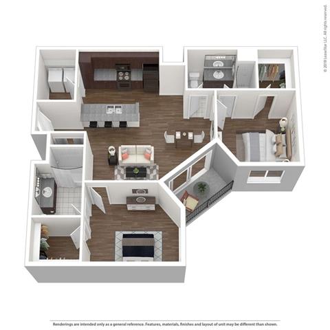Floor Plan  2 Bedroom