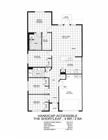 Floor Plan  The Shortleaf