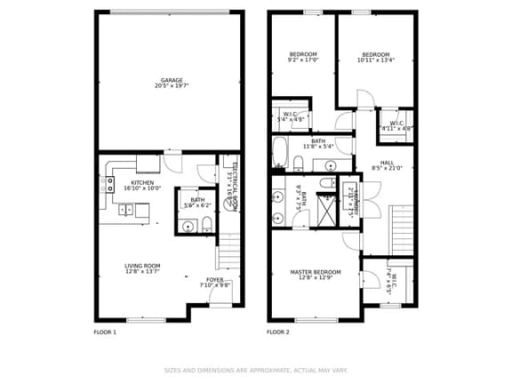 Floor Plan  Waitlist 3 bedroom, 2.5 bathroom