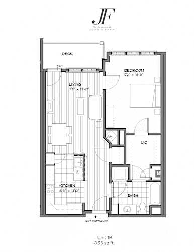 Floor Plan  One Bedroom