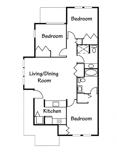 Floor Plan  Three Bedroom