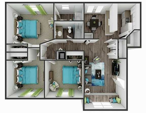 Floor Plan  3BR