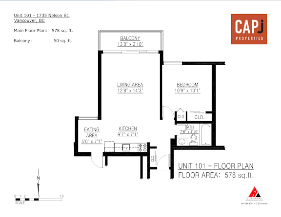 Floor Plan  1 Bed 1 Bathroom