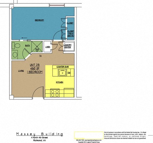 Floor Plan  4N4 Midtown, Unit 215