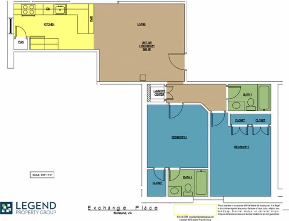 Floor Plan  Exchange Place Unit 201