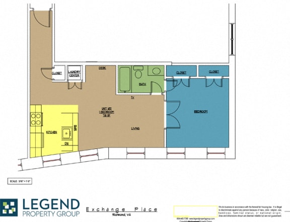 Floor Plan  Exchange Place Unit 102
