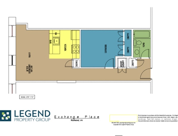 Floor Plan  Exchange Place Unit 104