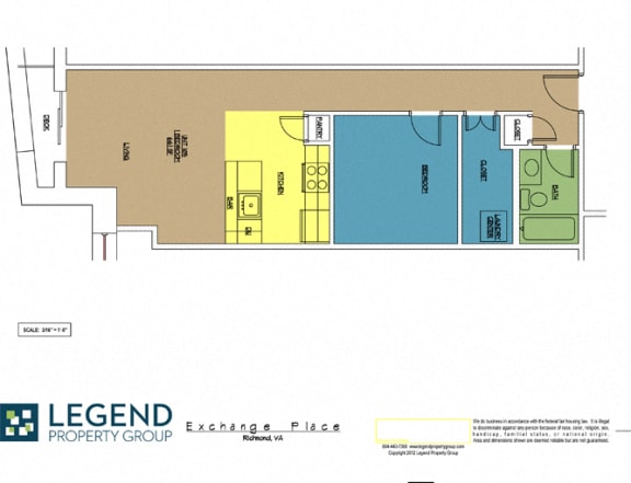 Floor Plan  Exchange Place Unit 105