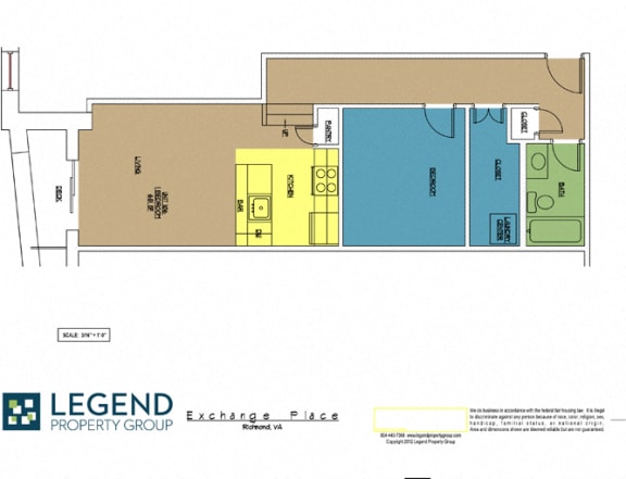 Floor Plan  Exchange Place Unit 106