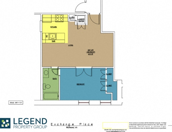 Floor Plan  Exchange Place Unit 107