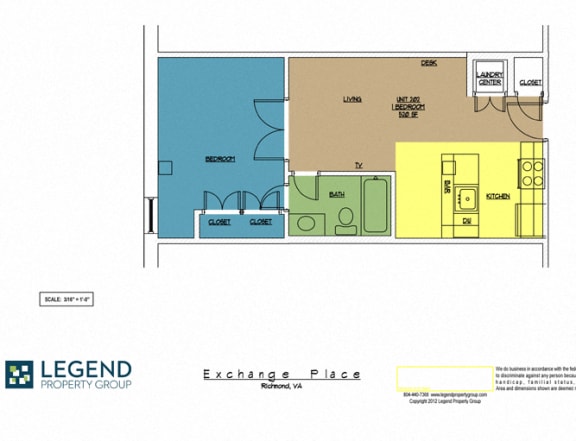 Floor Plan  Exchange Place Unit 202