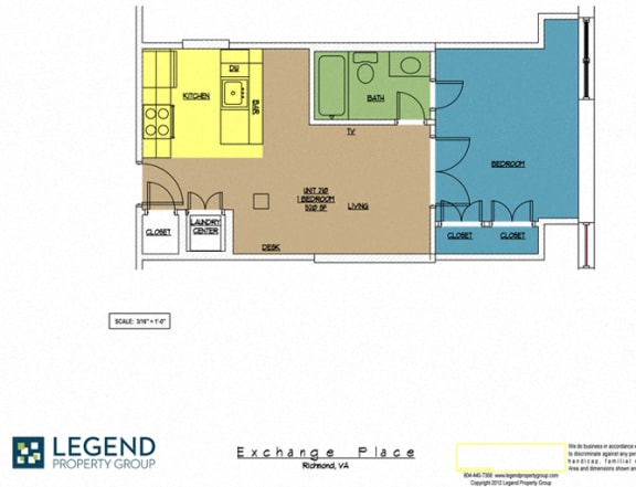 Floor Plan  Exchange Place Unit 210