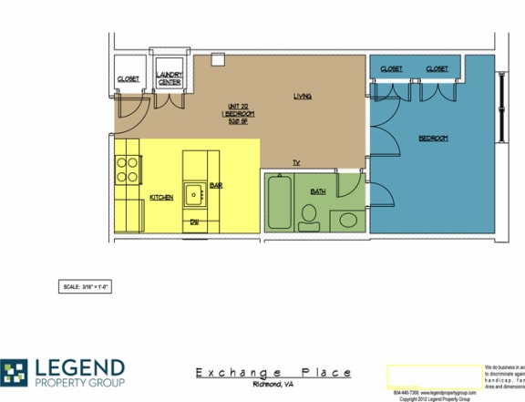 Floor Plan  Exchange Place Unit 212
