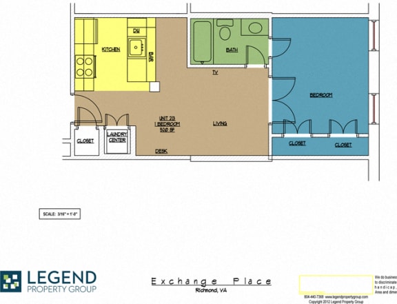 Floor Plan  Exchange Place Unit 213