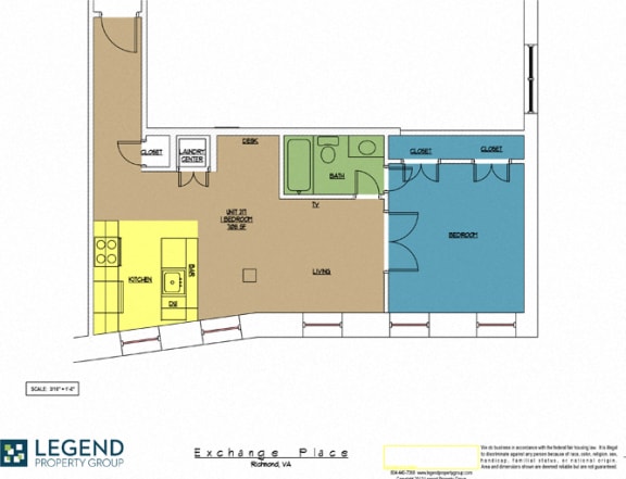 Floor Plan  Exchange Place Unit 217