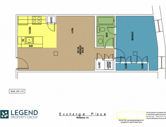 Floor Plan  Exchange Place Unit 218