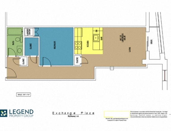 Floor Plan  Exchange Place Unit 221