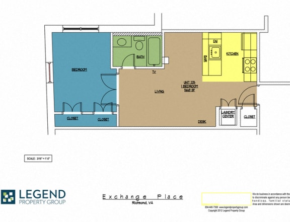 Floor Plan  Exchange Place Unit 225