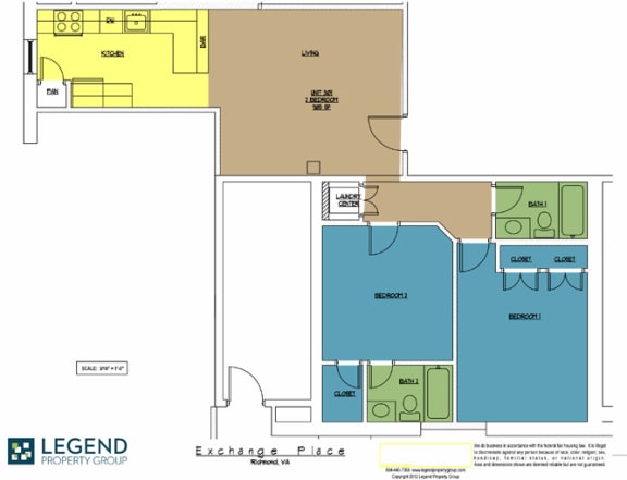 Floor Plan  Exchange Place Unit 301
