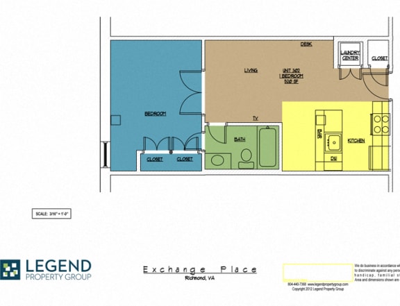 Floor Plan  Exchange Place Unit 302