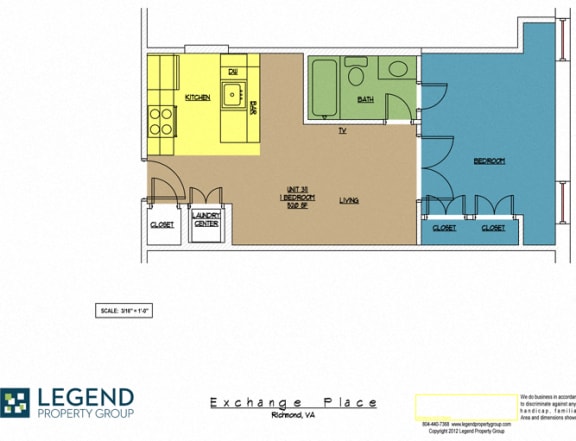 Floor Plan  Exchange Place Unit 311