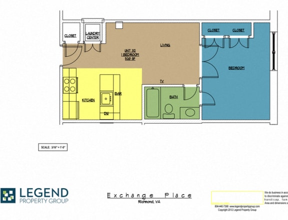 Floor Plan  Exchange Place Unit 312