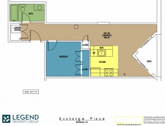 Floor Plan  Exchange Place Unit 315