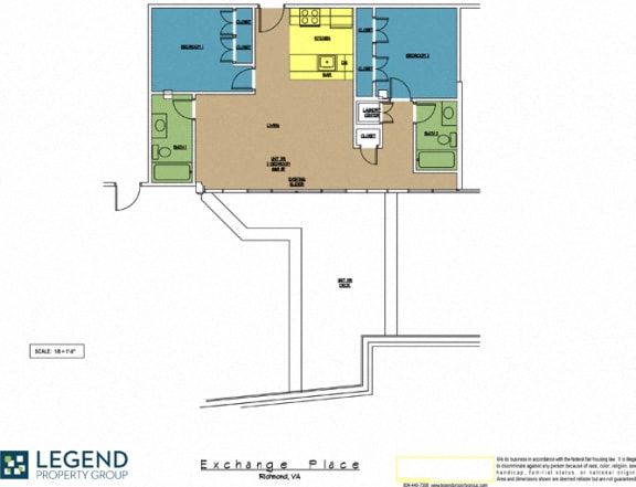 Floor Plan  Exchange Place Unit 319