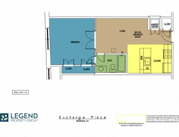 Floor Plan  Exchange Place Unit 322