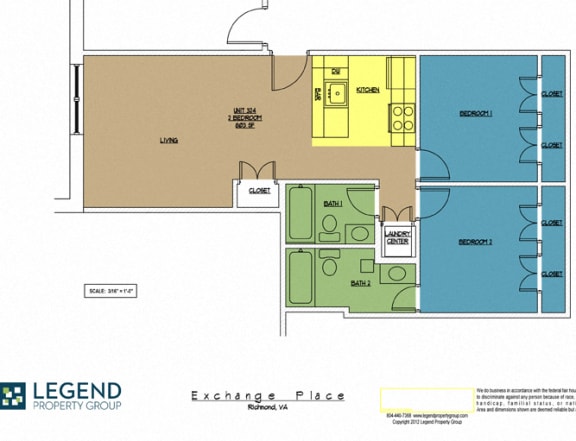 Floor Plan  Exchange Place Unit 324