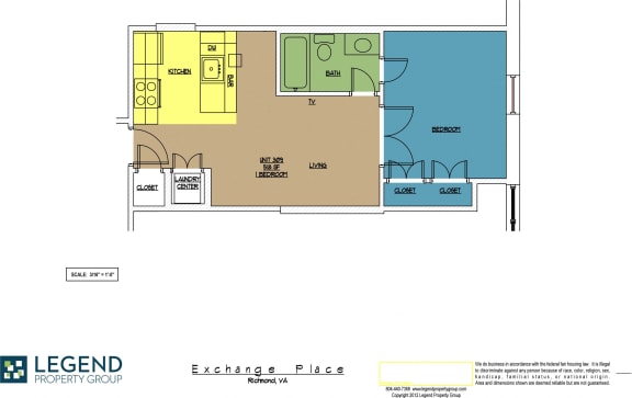 Floor Plan  Exchange Place Unit 309