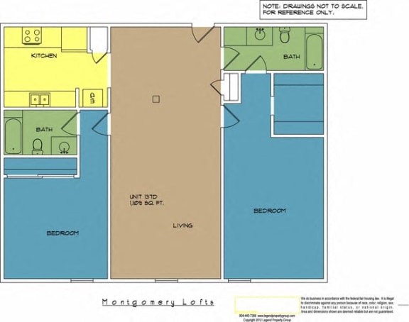 Floor Plan  Montgomery Lofts, Unit 137D