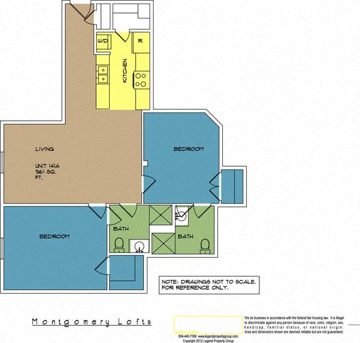 Floor Plan  Montgomery Lofts, Unit 141A