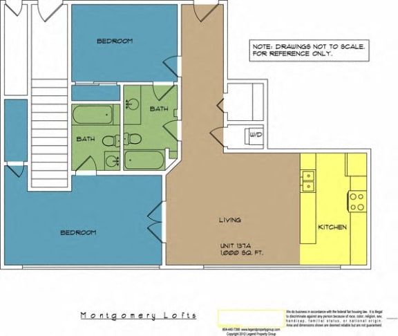 Floor Plan  Montgomery Lofts, Unit 137A
